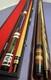 2-piece Pool Cue Sticks Set Crest Weight 20oz + Custom Wood Inlay Billard Cue