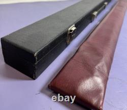 2-Piece Pool Cue Sticks Set Crest Weight 20oz + Custom Wood Inlay Billard Cue