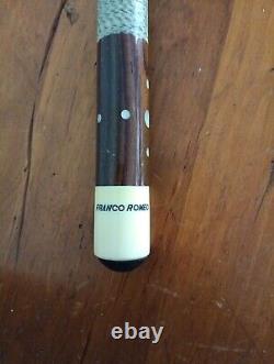 20 oz Franco Romeo Custom Adam Pool Cue With Case Vintage Inlay RARE STUNNING