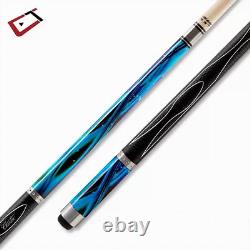 2pc Cuetec Gentec Pool Cue Billiards Custom new Cuestick 13-715 BLUE STARS