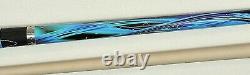 2pc Cuetec Gentec Pool Cue Billiards Custom new Cuestick 13-715 BLUE STARS