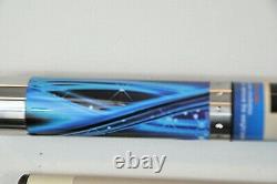 2pc Cuetec Gentec Pool Cue Billiards Custom new Cuestick 13-715 BLUE STARS