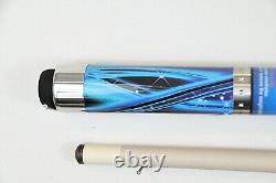 2pc Cuetec Gentec blue GALAXY Pool Cue Billiard Custom new Cuestick 3 free gifts