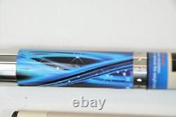 2pc Cuetec Gentec blue GALAXY Pool Cue Billiard Custom new Cuestick 3 free gifts