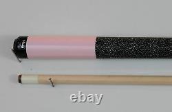 2pc Viking pool Cue Billiards Custom PINK FINISH maple Linen vintage withwarranty