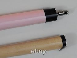 2pc Viking pool Cue Billiards Custom PINK FINISH maple Linen vintage withwarranty