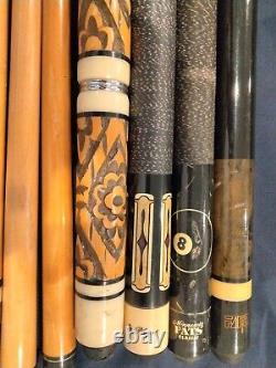 4 Lot Pool Sticks/Cue. Brands Players, Fats, Fair and One Customized No Nam