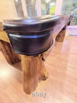 7ft x 3.5ft custom, hand made, pool table. Artist unknown