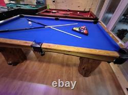 7ft x 3.5ft custom, hand made, pool table. Artist unknown