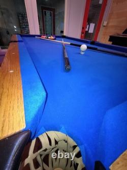 7ft x 3.5ft custom, hand made, pool table. Artist unknown