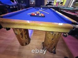 7ft x 3.5ft custom, hand made, pool table. Artist unknown