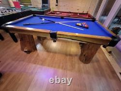 7ft x 3.5ft custom, hand made, pool table. Artist unknown