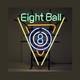 8 Eight Ball Billiards Pool 20x16 Neon Sign Lamp Light Show Bar With Dimmer