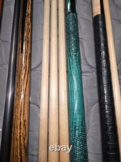 A Very Rare Custom MIKE Sigel Pool Cue Valued At $4000 Or Better. Today $1800