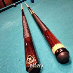 ADAM Custom Billiard Play & Break 2 cues Set withSCase Pool Sticks Made Japan Mint