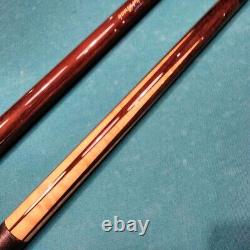 ADAM Custom Billiard Play & Break 2 cues Set withSCase Pool Sticks Made Japan Mint