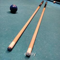 ADAM Custom Billiard Play & Break 2 cues Set withSCase Pool Sticks Made Japan Mint