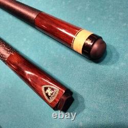 ADAM Custom Billiard Play & Break 2 cues Set withSCase Pool Sticks Made Japan Mint