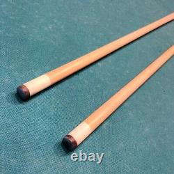 ADAM Custom Billiard Play & Break 2 cues Set withSCase Pool Sticks Made Japan Mint