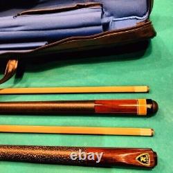 ADAM Custom Billiard Play & Break 2 cues Set withSCase Pool Sticks Made Japan Mint