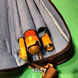 ADAM Custom Billiard Play & Break 2 cues Set withSCase Pool Sticks Made Japan Mint