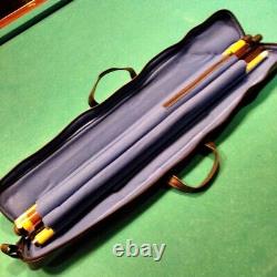 ADAM Custom Billiard Play & Break 2 cues Set withSCase Pool Sticks Made Japan Mint