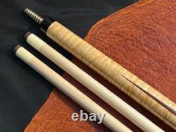 AE Custom 6 Point Pool Cue With 2 Maple Shafts. Wrap-less cue