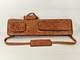 Amazing! Vintage Custom Genuine Leather Usa Hand Made & Tooled Pool Cue Case 4x4