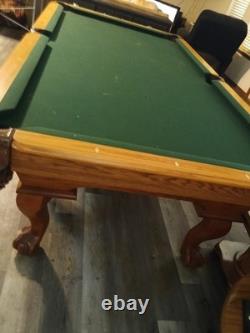 AMF Play Master Custom Slate Regulation Pool Table. MSRP $20k. All Accessories