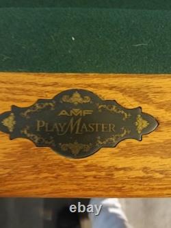 AMF Play Master Custom Slate Regulation Pool Table. MSRP $20k. All Accessories