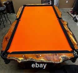 Absolutely Gorgeous Custom Made Texas Mesquite And Turquoise Pool Table Pkg Absolutely Gorgeous Custom Made Texas Mesquite And Turquoise Pool Table Pkg