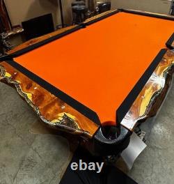 Absolutely Gorgeous Custom Made Texas Mesquite And Turquoise Pool Table Pkg Absolutely Gorgeous Custom Made Texas Mesquite And Turquoise Pool Table Pkg