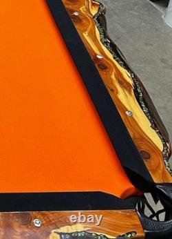 Absolutely Gorgeous Custom Made Texas Mesquite And Turquoise Pool Table Pkg Absolutely Gorgeous Custom Made Texas Mesquite And Turquoise Pool Table Pkg