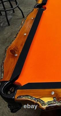 Absolutely Gorgeous Custom Made Texas Mesquite And Turquoise Pool Table Pkg Absolutely Gorgeous Custom Made Texas Mesquite And Turquoise Pool Table Pkg