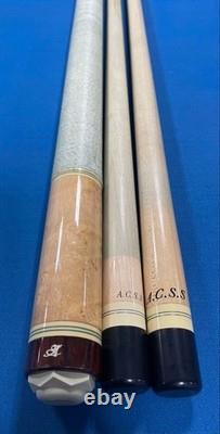 Adam Custom Arashi Cue Rare Model 2 ACSS Shafts Joint Cap Billiard Pool stick