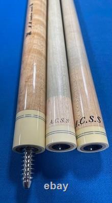Adam Custom Arashi Cue Rare Model 2 ACSS Shafts Joint Cap Billiard Pool stick