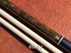 Ariel Carmeli Black Ash Burl Custom Pool Cue With 2 Maple Shafts