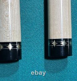 Ariel Carmeli. One Off Custom pool cue. 1 of 1 8 Points, Inlaid Grip. 2 Shafts