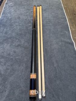 Beautiful Mike Capone 6-Point Custom Pool Cue Tulipwood & Ebony