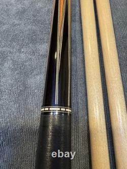 Beautiful Mike Capone 6-Point Custom Pool Cue Tulipwood & Ebony