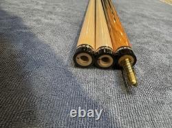 Beautiful Mike Capone 6-Point Custom Pool Cue Tulipwood & Ebony