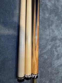 Beautiful Mike Capone 6-Point Custom Pool Cue Tulipwood & Ebony