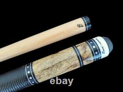 Benny's Pool Cue Billiard Philippine Spalted Tamarind Points Black Leather Wrap