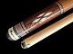 Benny's Pool Cue Billiard Philippines 6 Points Ebony Diamonds Brown Leather Wrap