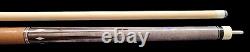 Benny's Pool Cue Billiard Philippines 6 Points Ebony Diamonds Brown Leather Wrap