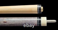 Benny's Pool Cue Billiard Philippines 6 Points Ebony Diamonds Brown Leather Wrap