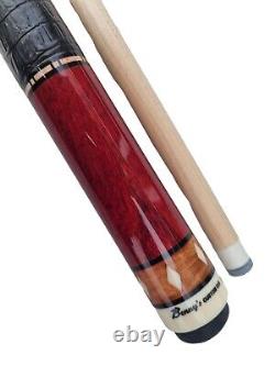 Benny's Pool Cue Billiard Philippines 8 Star Points Curly Maple Leather Wrap