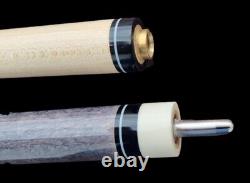 Benny's Pool Cue Billiard Philippines Grey stained Black Leather Wrap