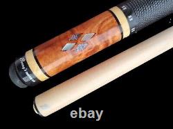 Benny's Pool Cue Billiard Philippines Monkeypod Burl Abalone Leather Wrap