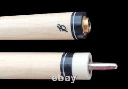 Benny's Pool Cue Billiard Philippines Rosewood Abalone Brown Leather Wrap